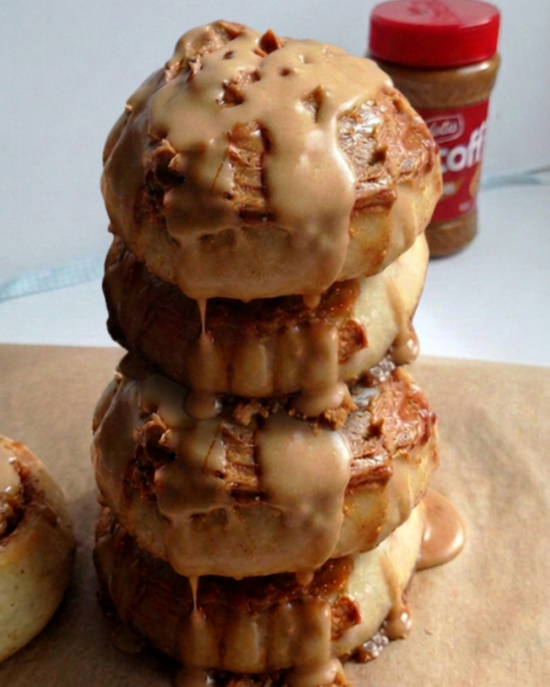 4 Pack Sourdough Biscoff Cinnamon Rolls